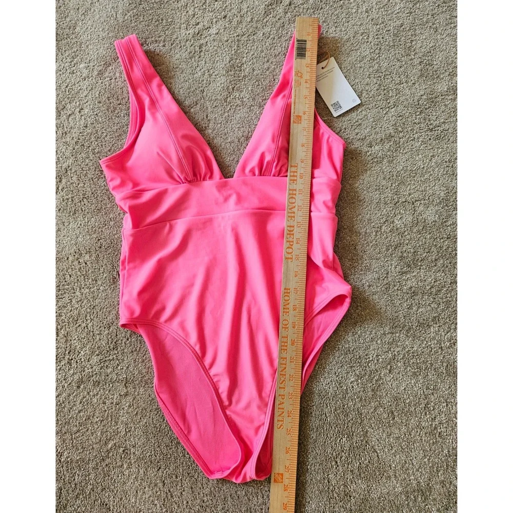 Quince Hot Pink One-Piece Swimsuit